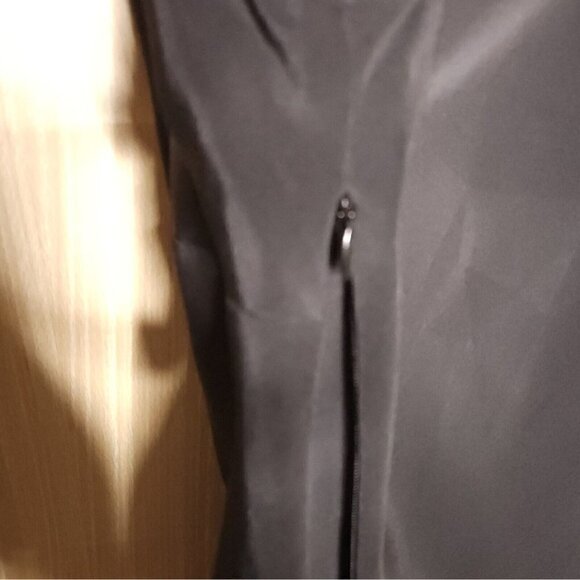 Harold's Black Silky Lace Detail Side Zip Sleeveless Top Medium - Picture 5 of 7